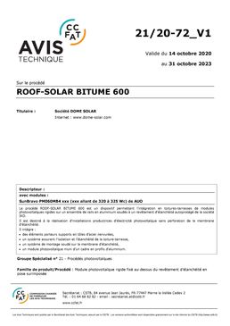 Système pour implantation de panneaux photovoltaïques sur étanchéité | Roof-Solar Bitume