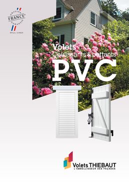 Volets battants persiennés PVC en blanc ou en couleurs | Alizé Couleur