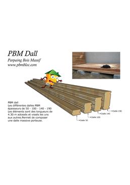 Parpaing en bois massif pour construction de dalle porteuse | PBM Dall