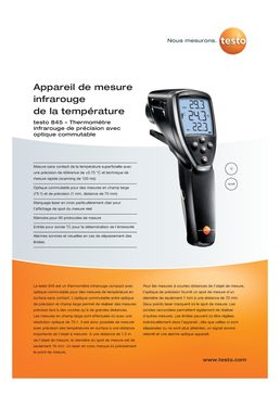 Thermomètre infrarouge de précision avec mémoire | Testo 845