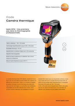 Caméra thermique à viseur laser | Testo 875i