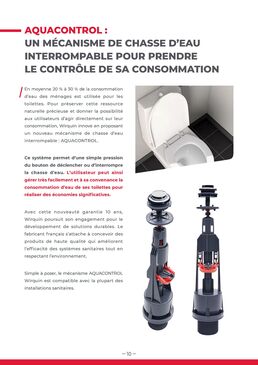 Mécanisme de chasse d'eau interrompable | Aquacontrol