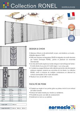 Clôture en acier à motifs multi-ethniques | Ronel