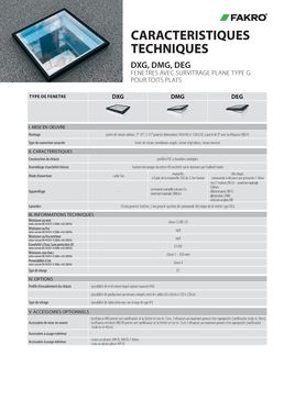Fenêtre pour toit plat FAKRO avec survitrage plan | D_G