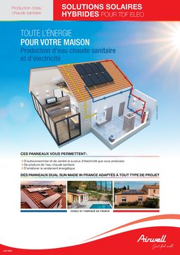 Solution solaire hybride pour chauffe-eau thermodynamique TDF ELEO | AIRWELL 