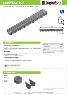 Caniveau en polypropylène pour maison individuelle | Top