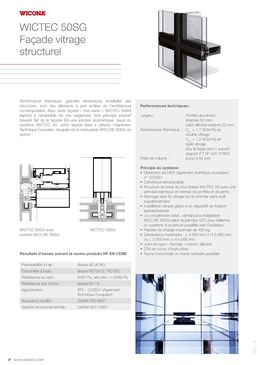 Façade rideau structurelle en aluminium | Wictec 50SG