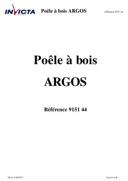 Poêle à bois 12 kW à post combustion pour grands espaces | Argos 9151-44