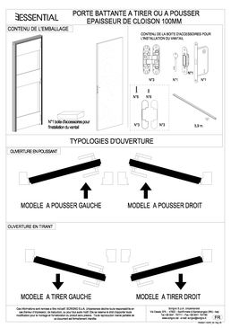 Porte battante affleurante au mur sans couvre-joints| Essential portes à battant