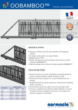 Portail coulissant imitation bambou | Portail Oobamboo