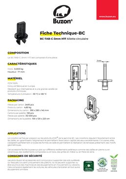 Ailette circulaire pour terrasses | BC-TAB-C-3mm-H17