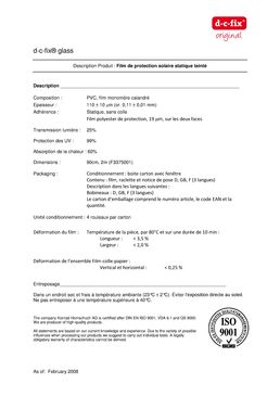 Film solaire statique teinté d-c-fix| F337-5001 