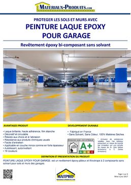 Peinture laque époxy pour garage 