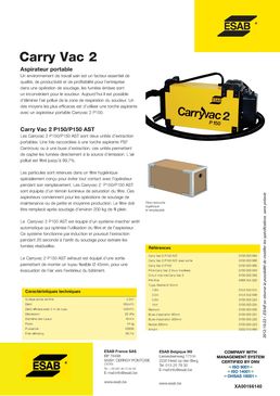 Aspirateur de fumées | Carryvac 2