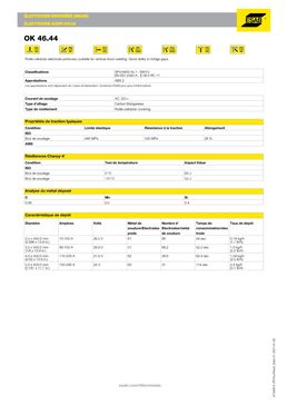 Electrode rutile de soudage | OK 46.44