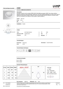 Spot fixe encastré LED | Domo 220 G2