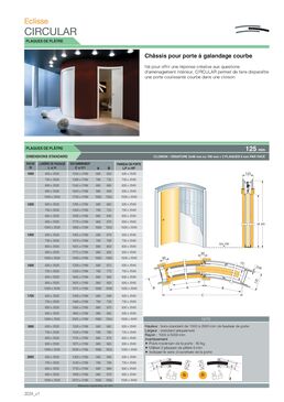 Circular | Châssis pour porte coulissante courbe