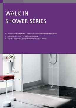 Paroi de douche fixe avec stabilisateur mural | Cada XS Walk-in