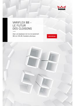 Cloison mobile acoustique à commande semi-automatique Comfortronic | VARIFLEX 88 