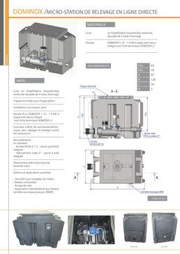 Micro-station de relevage en ligne directe | DOMINOX