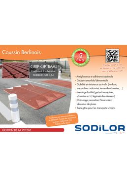 Coussin berlinois pour le ralentissement du trafic routier | Coussin Berlinois