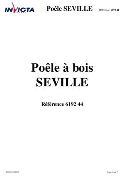 Poêle à bois en fonte 7 kW aux lignes traditionnelles | Seville 2 6192-44