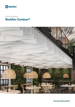 Baffles acoustiques et esthétiques sans cadre | Rockfon Contour®