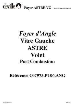 Foyer bois d'angle 9 kW à post combustion intégrée | C07973.PT06.ANG