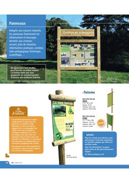 Panneau d'information pour espaces naturels