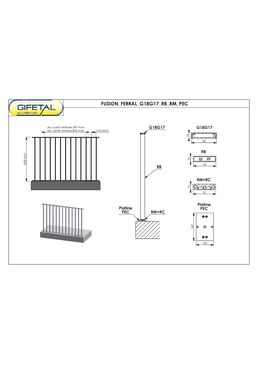 Garde-corps en aluminium imitation acier fer plat | Fusion Ferral