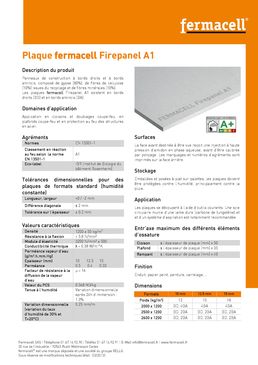 Plaque de plâtre A1 pour la protection contre le feu | Fermacell Firepanel A1