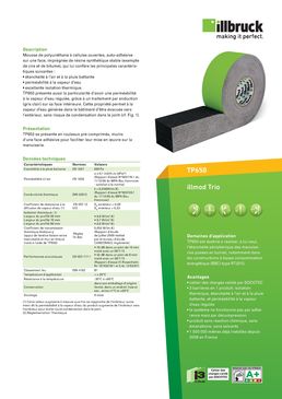 Joint d'étanchéité pour menuiseries extérieures posées en tunnel | TP650 