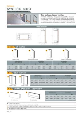 Bloc-porte de placard invisible sur mesure | Syntesis Areo