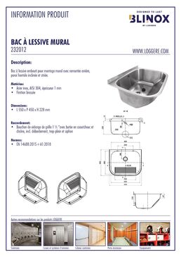 Bac à lessive mural | Easy - 232012