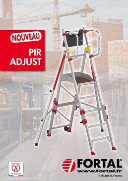 Plateforme individuelle roulante pliable et réglable en hauteur | PIR Adjust