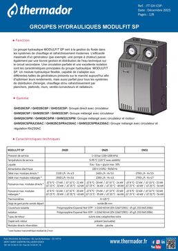 Modulfit Premium - Groupes hydrauliques