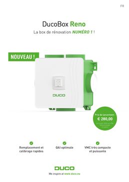 Système de ventilation mécanique contrôlée | DucoBox Reno