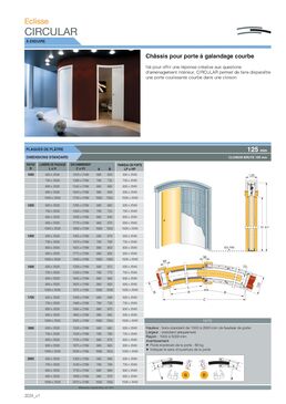 Circular | Châssis pour porte coulissante courbe