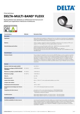 Bande adhésive très résistante pour applications intérieures et extérieures / DELTA-MULTI-BAND FLEXX