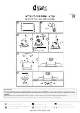 Spot LED fix plast D87 mm H60 mm IP65 6W 3 000 K 550 lm dim 40° Class II | 166103