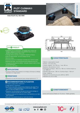 Plot réglable standard pour terrasse dalles | CLEMAN de JOUPLAST