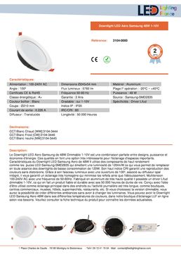 Downlight LED Aéro 48W 1-10V | Samsung