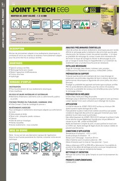 Mortier de joint coloré de 1 à 10 mm | JOINT i-TECH ECO 