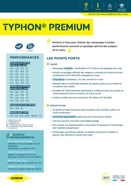 Peinture à l’eau pour marquages à hautes performances | TYPHON PREMIUM 