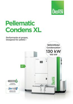 Chaudière à granulés à condensation ZeroFlame de 100 à 130 kW | Pellematic Condens XL