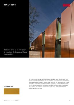 Système de panneaux composites pour façades | TECU Bond