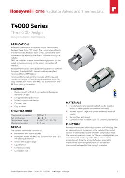 Tête thermostatique Thera-200 Design | T4321