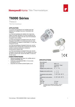 Tête thermostatique Thera 3 | T6001W0