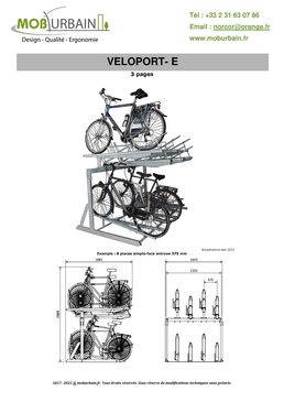 Racks-vélos doubles-superposés | VELOPORT 