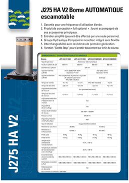 Borne escamotable J275